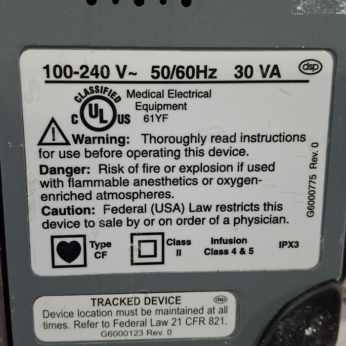 Smiths Medical Medfusion 3500 Version 6 Syringe Infusion Pump