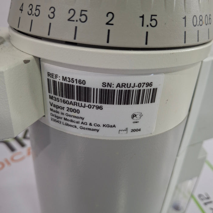 Draeger Medical Vapor 2000 Isoflurane Vaporizer