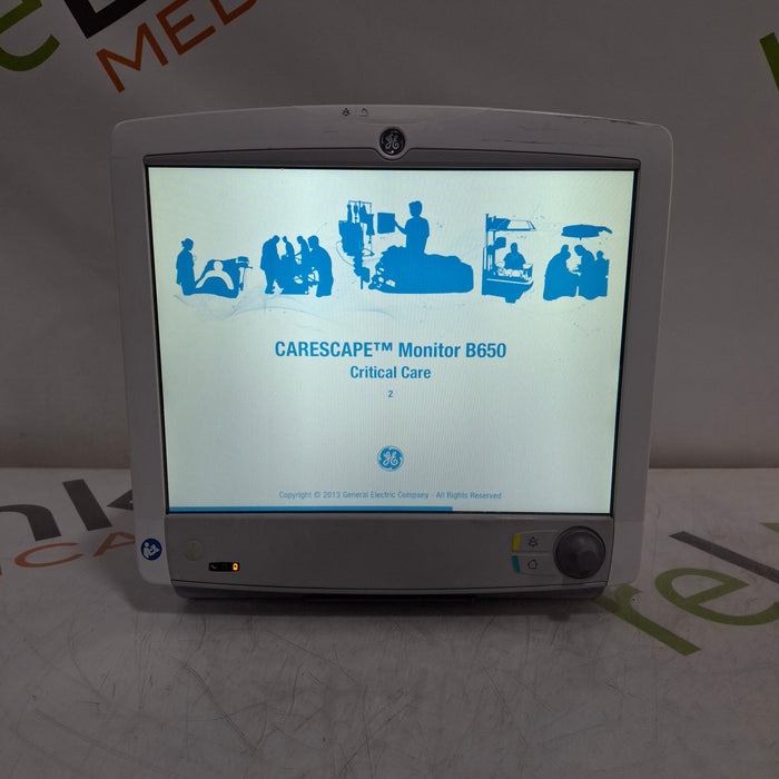 GE Healthcare Carescape B650 Critical Care Patient Monitor