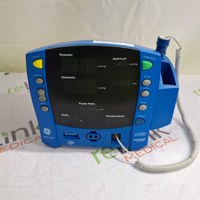 GE Healthcare Dinamap V100 - NIBP, SpO2, Temp Vital Signs Monitor