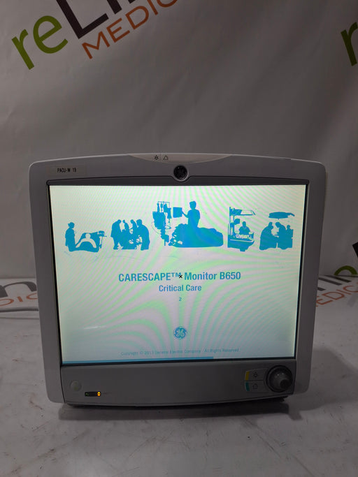 GE Healthcare GE Healthcare Carescape B650 Critical Care Patient Monitor Patient Monitors reLink Online