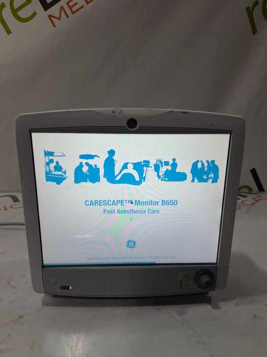 GE Healthcare Carescape B650 Post Anesthesia Care Patient Monitor