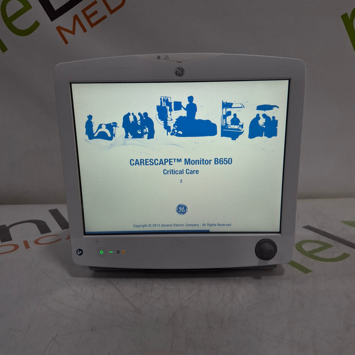 GE Healthcare Carescape B650 Critical Care Patient Monitor