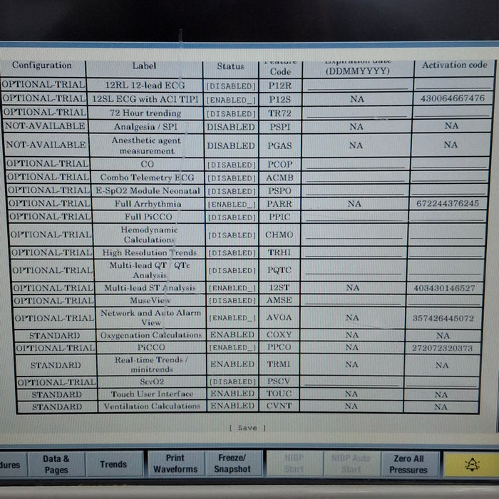 GE Healthcare Carescape B650 Emergency Care Patient Monitor