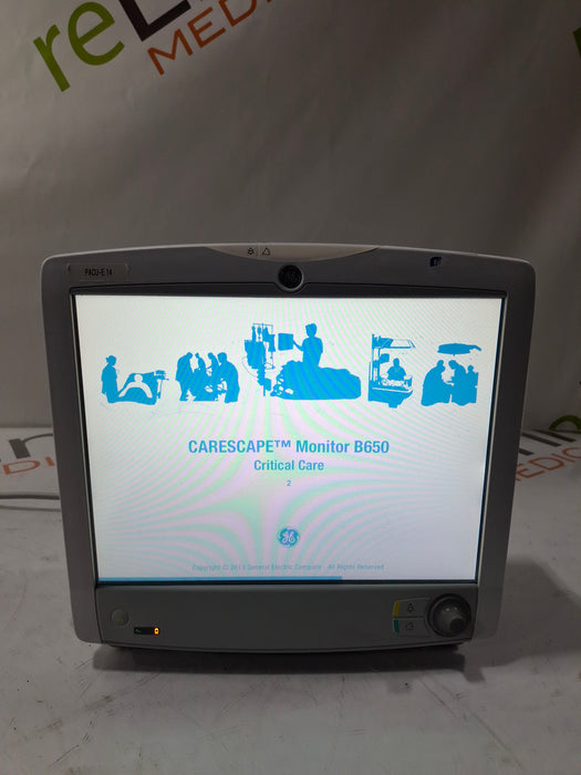 GE Healthcare Carescape B650 Critical Care Patient Monitor