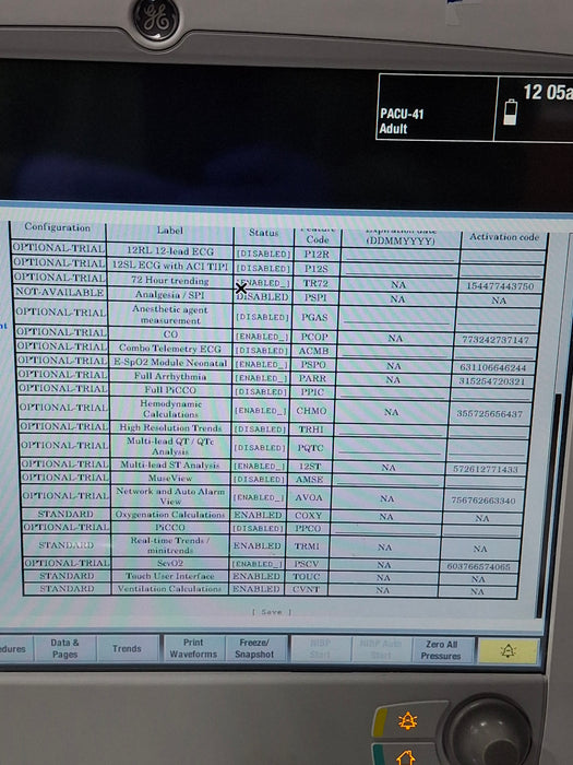 GE Healthcare Carescape B650 Critical Care Patient Monitor
