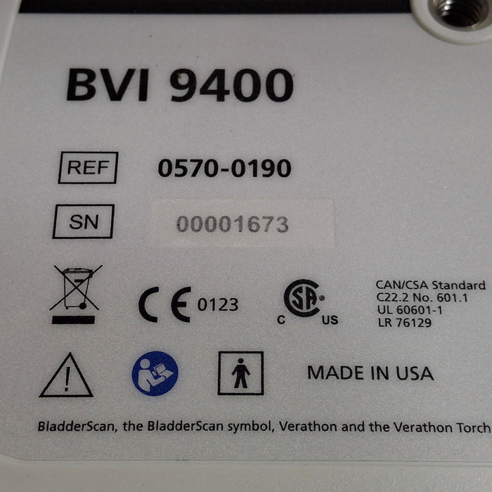 Verathon Medical, Inc BVI 9400 Bladderscan