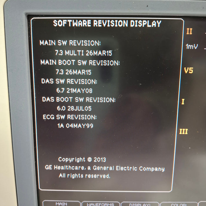 GE Healthcare Dash 4000 - Masimo SpO2 Patient Monitor