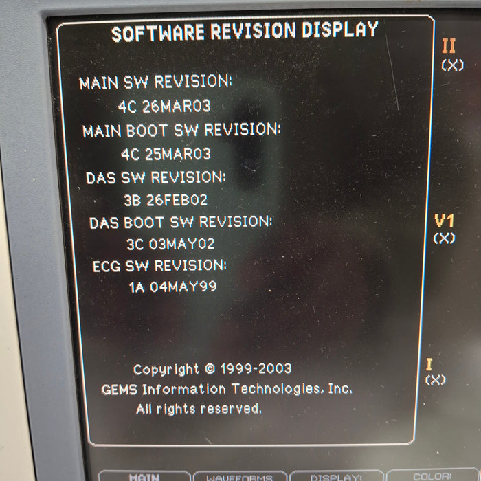 GE Healthcare Dash 4000 - Masimo SpO2 Patient Monitor