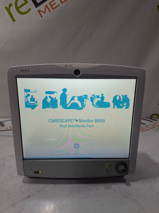 GE Healthcare GE Healthcare Carescape B650 Post Anesthesia Care Patient Monitor Patient Monitors reLink Online