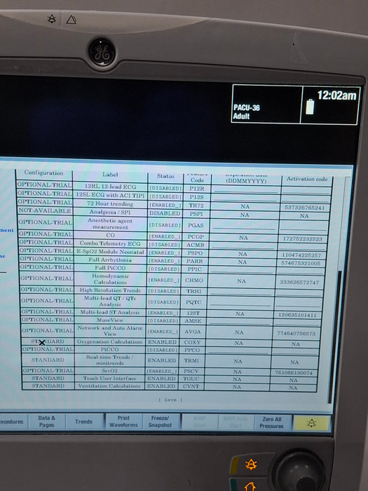 GE Healthcare Carescape B650 Critical Care Patient Monitor