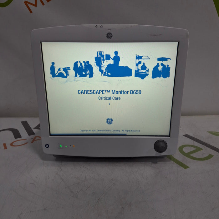 GE Healthcare Carescape B650 Critical Care Patient Monitor