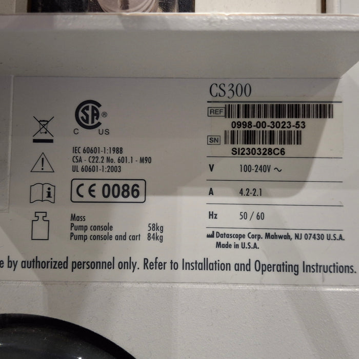 Datascope CS300 Intra Aortic Balloon Pump