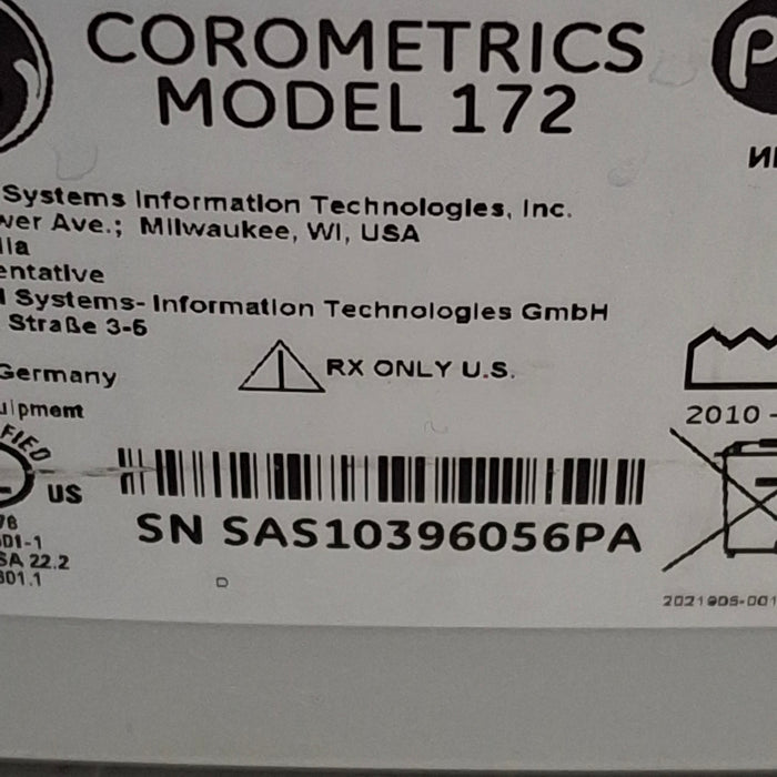 GE Healthcare Corometrics 170 Series Model 172 Fetal Monitor