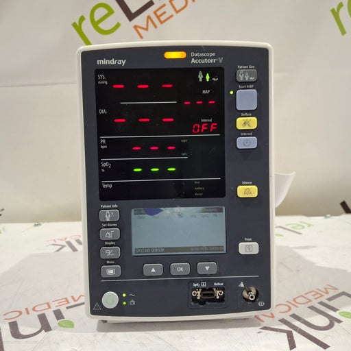 Mindray Mindray Datascope Accutorr V Vital Signs Monitor Patient Monitors reLink Online