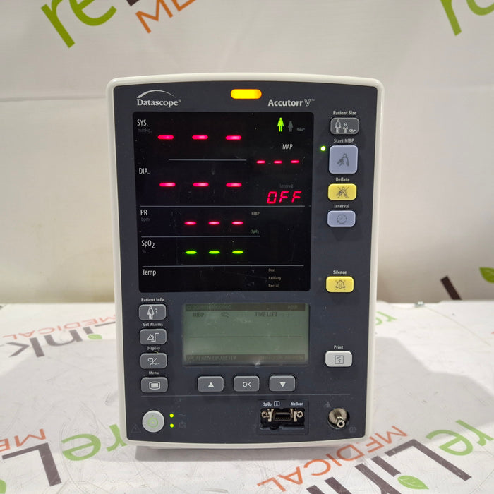 Mindray Datascope Accutorr V Vital Signs Monitor