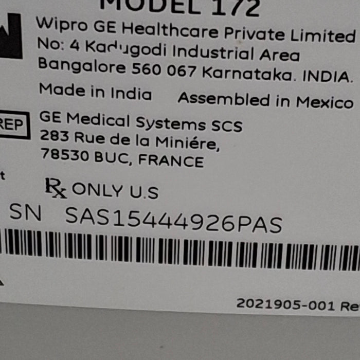 GE Healthcare Corometrics 170 Series Model 172 Fetal Monitor