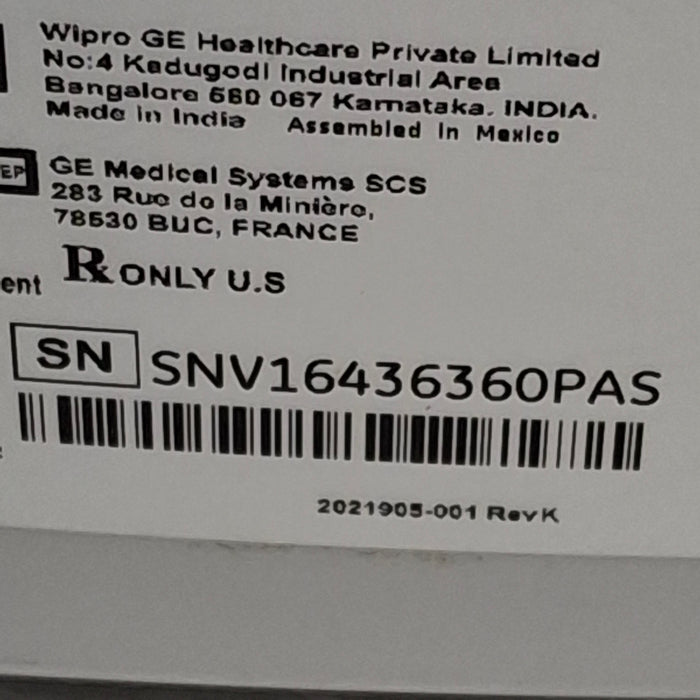 GE Healthcare Corometrics 170 Series Model 172 Fetal Monitor