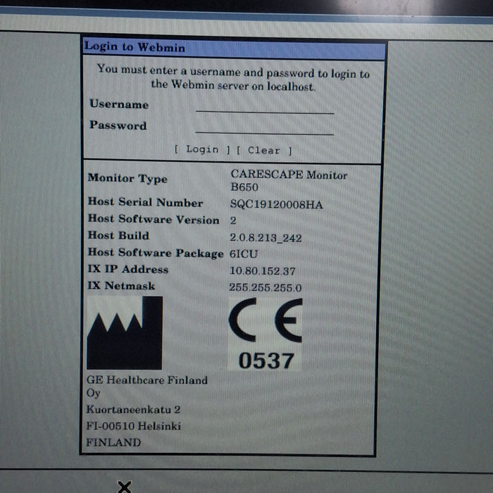 GE Healthcare GE Healthcare Carescape B650 Critical Care Patient Monitor Patient Monitors reLink Online