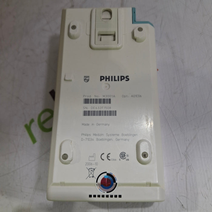 Philips M3001A-A01C06 Fast SpO2, NIBP, ECG, Temp, IBP MMS Module