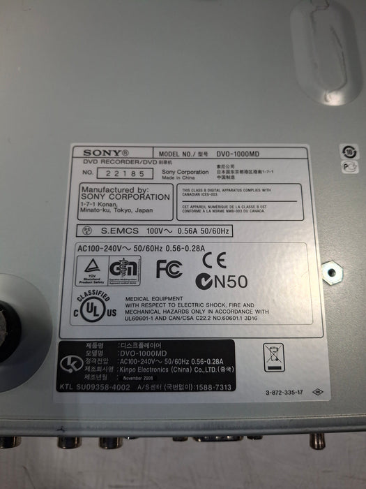 Sony DVO-1000MD Video Digitizer DVD Recorder