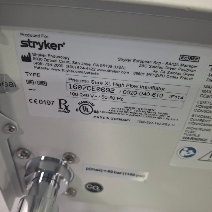 Stryker 620-040-610 Pneumo Sure XL High Flow Insufflator