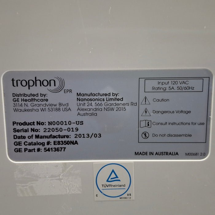 NanoSonics NanoSonics Trophon EPR High Level Disinfection Ultrasound reLink Online