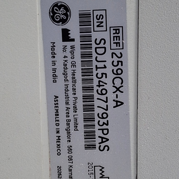 GE Healthcare Corometrics 250cx Series Model 259cx-a Fetal Monitor