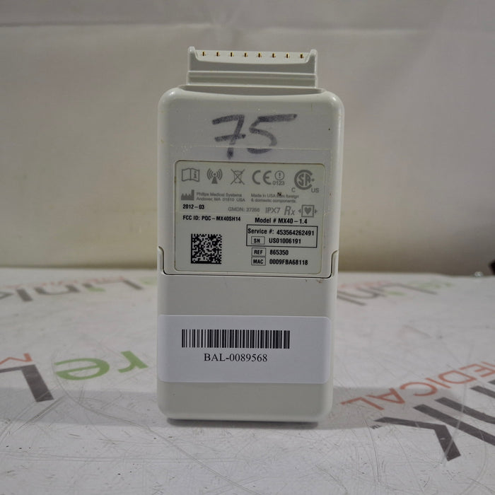Philips MX40 1.4 ECG 865350 Telemetry Transmitter