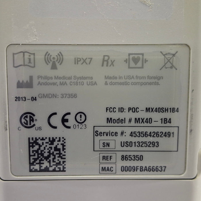 Philips MX40 1.4 ECG 865350 Telemetry Transmitter