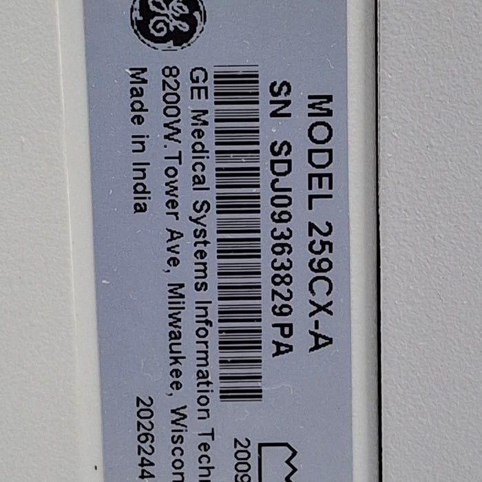 GE Healthcare Corometrics 250cx Series Model 259cx-a Fetal Monitor