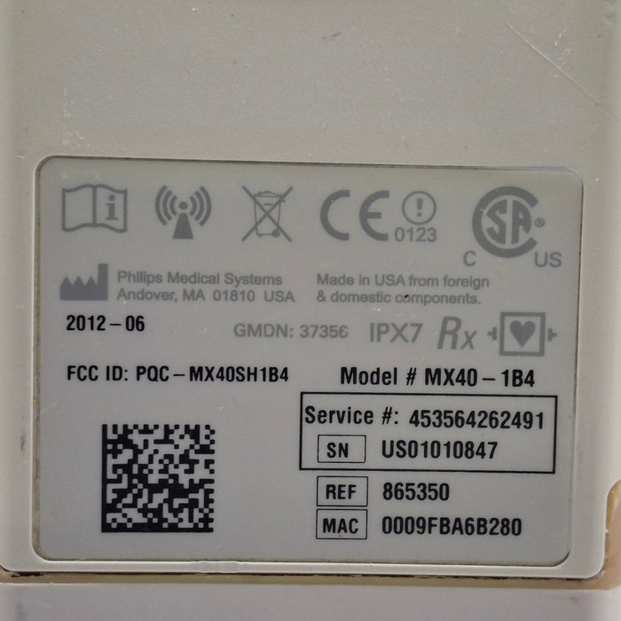 Philips MX40 1.4 ECG 865350 Telemetry Transmitter