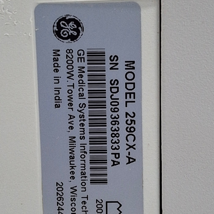 GE Healthcare Corometrics 250cx Series Model 259cx Fetal Monitor