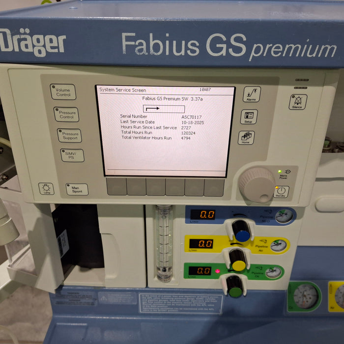 Draeger Medical Fabius GS Premium Anesthesia Machine