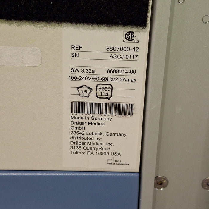 Draeger Medical Fabius GS Premium Anesthesia Machine