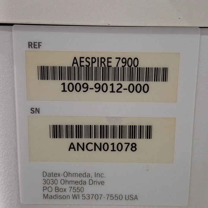 Datex-Ohmeda Aespire w/7900 Anesthesia System