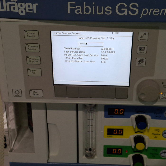 Draeger Medical Fabius GS Premium Anesthesia Machine