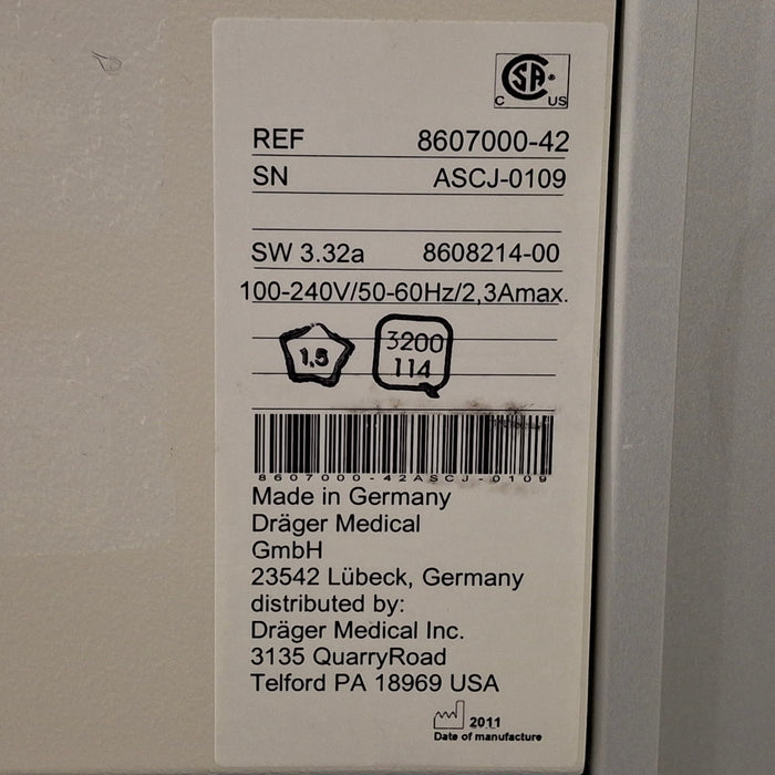 Draeger Medical Fabius GS Premium Anesthesia Machine