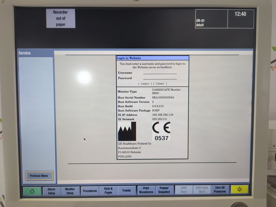 Datex-Ohmeda Aestiva 5 w/7900 Anesthesia System
