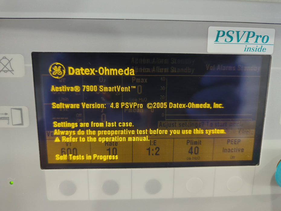 Datex-Ohmeda Aestiva 5 w/7900 Anesthesia System