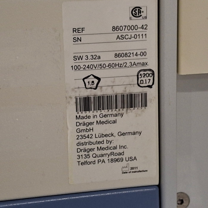 Draeger Medical Fabius GS Premium Anesthesia Machine