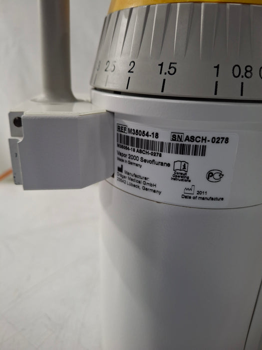 Draeger Medical Vapor 2000 Sevoflurane Vaporizer