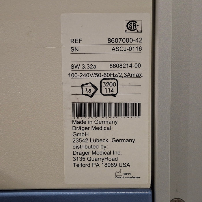 Draeger Medical Fabius GS Premium Anesthesia Machine