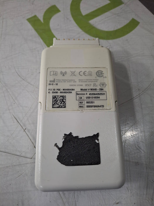 Philips MX40 2.4 ECG 865351 Telemetry Transmitter