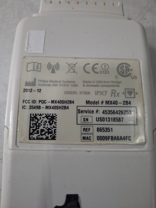 Philips MX40 2.4 ECG 865351 Telemetry Transmitter