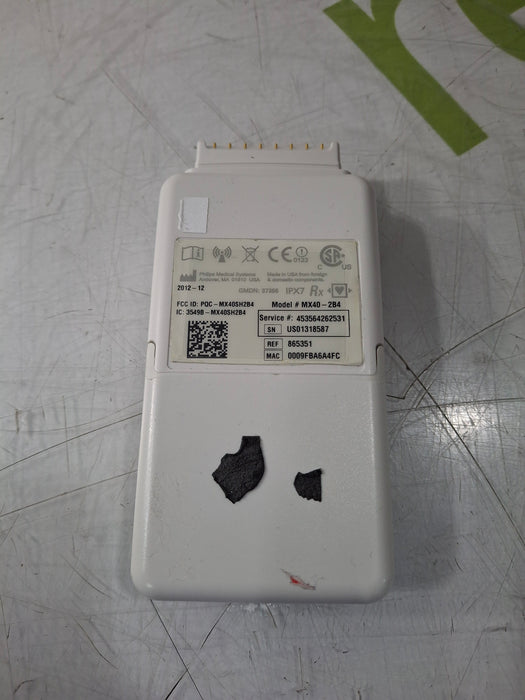 Philips MX40 2.4 ECG 865351 Telemetry Transmitter