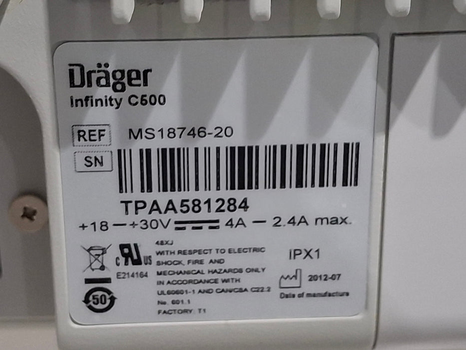 Draeger Medical Babylog VN500 Ventilator