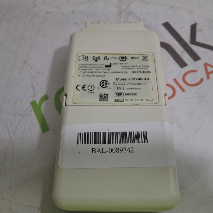 Philips MX40 1.4 ECG/SPO2 865350 Telemetry Transmitter