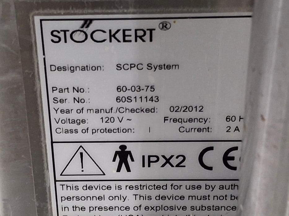 Stockert 60-03-75 SCPC System