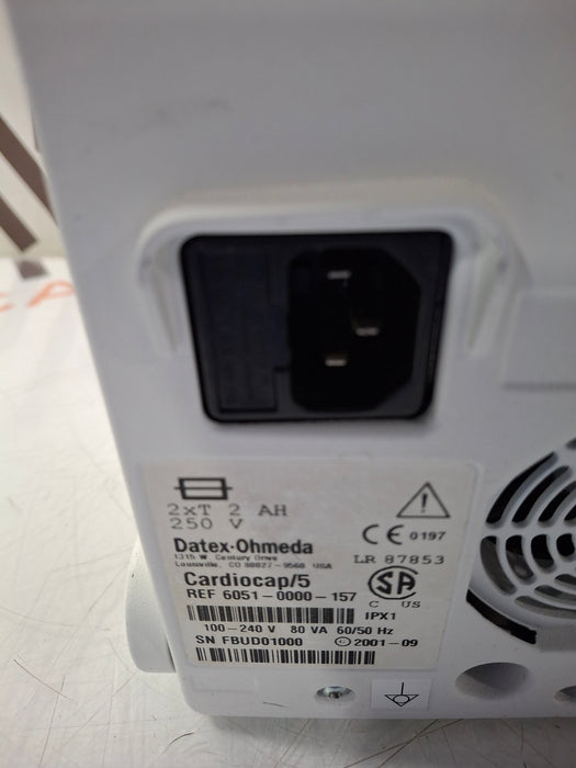 Datex-Ohmeda Cardiocap 5 Anesthesia Monitor